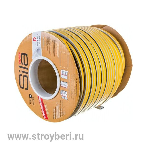 Remontix/Sila D100, уплотнитель самоклеящийся, серый 50 пог.м. (Польша)