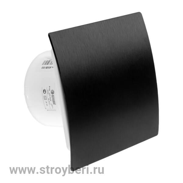 Вентилятор осевой диам 125 'Космо' шлифованный черный