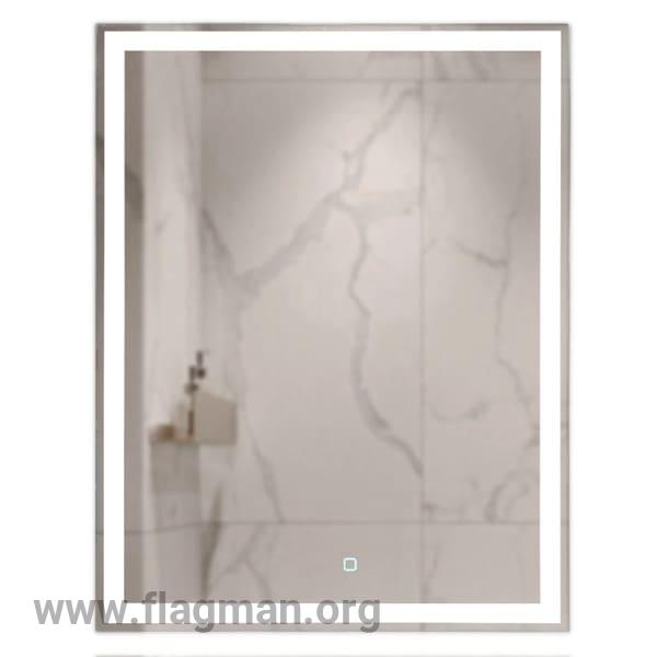 Зеркало MIXLINE 'Норма-Лайт' 600*800 (ШВ) ал. профиль, сенсорный выключатель, светодиодная подсветка