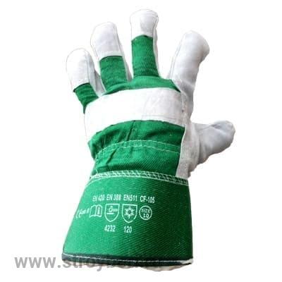 Перчатки спилковые Ангара-Люкс утепленные