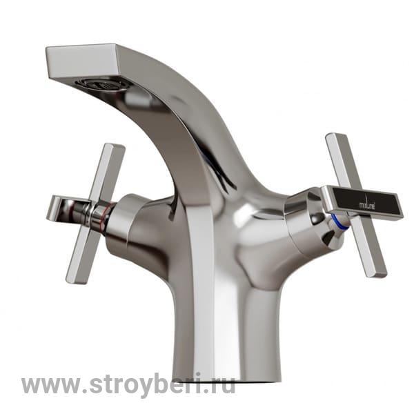 Смеситель для раковины 1/2 кер. MIXLINE ML37-04 'Cross' п/гайку