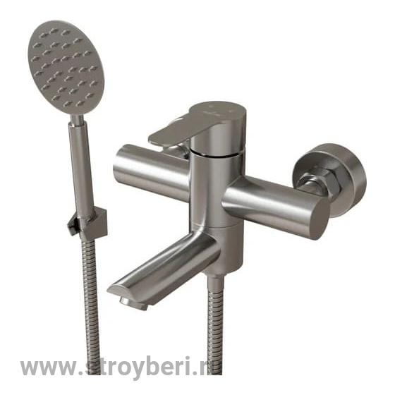 Смеситель для ванны 35k MIXLINE MLSS32-01 'Stainless' нерж.