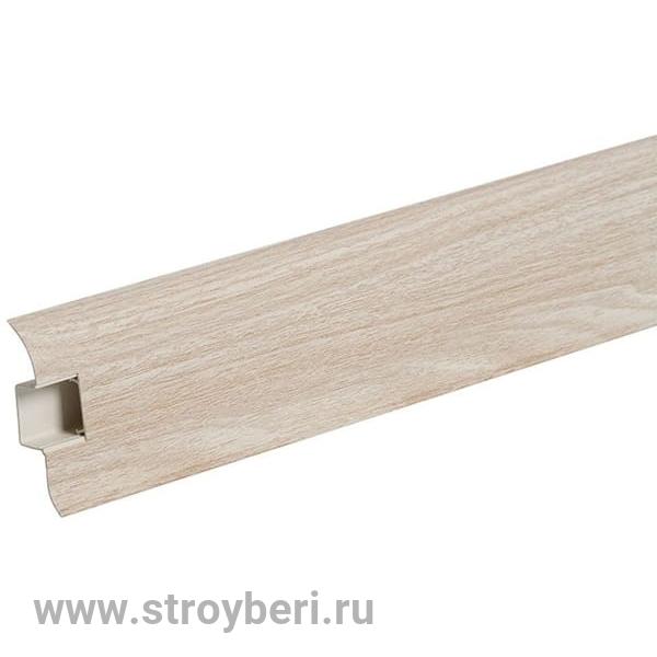 Плинтус ИДЕАЛ Классик 254 Ясень Светлый 2,2м