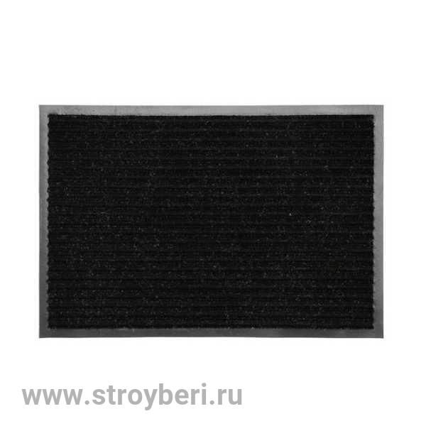 Коврик влаговпитывающий, ребристый Ребро 3:2(черный) 40х60 см (шт)