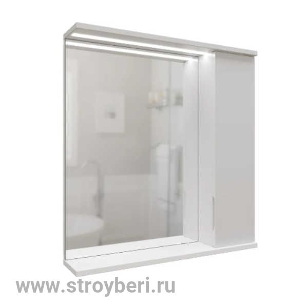 Зеркальный шкаф 'Лайн-60' правый с подсветкой (ПВХ)