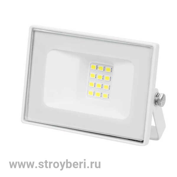 SQ0336-0308 Прожектор СДО-05-010 10 Вт, 800 лм, 6500 К, 220-240 В, IP65, белый, Народный