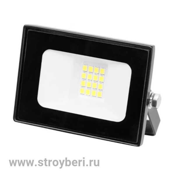 SQ0336-0301 Прожектор СДО-05-020 20 Вт, 1600 лм, 6500 К, 220-240 В, IP65, черный, Народный