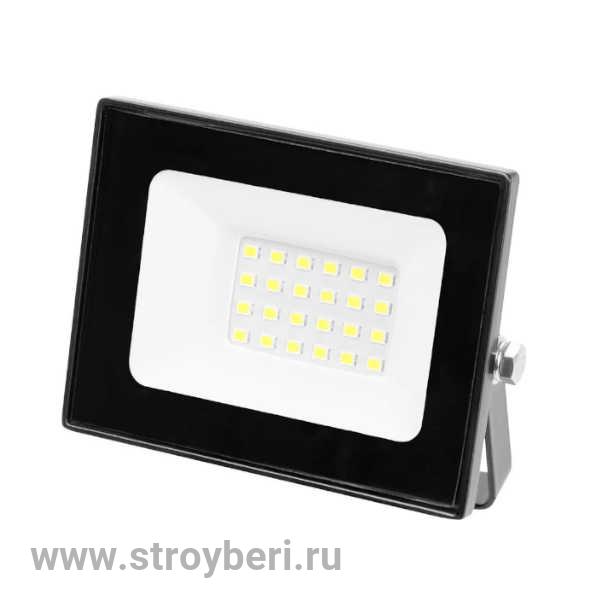 SQ0336-0302 Прожектор СДО-05-030 30 Вт, 2400 лм, 6500 К, 220-240 В, IP65, черный, Народный