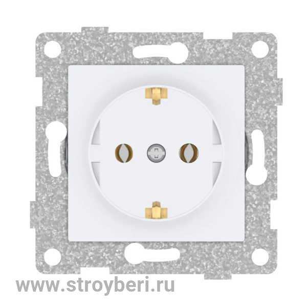 С11Р3-001 GUSI Ugra МЕХАНИЗМ Роз. 1-ой с/з, скрытая установка, 16А, 250В. Цвет белый