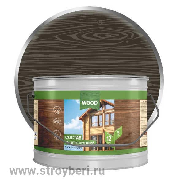 Состав защитно-красящий для древесины быстросохнущий Палисандр (2.7 л) FARBITEX ПРОФИ WOOD