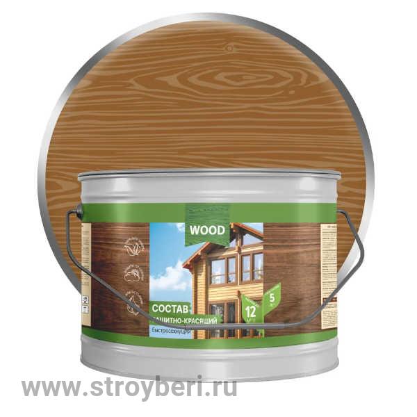 Состав защитно-красящий для древесины быстросохнущий Рябина (2.7 л) FARBITEX ПРОФИ WOOD
