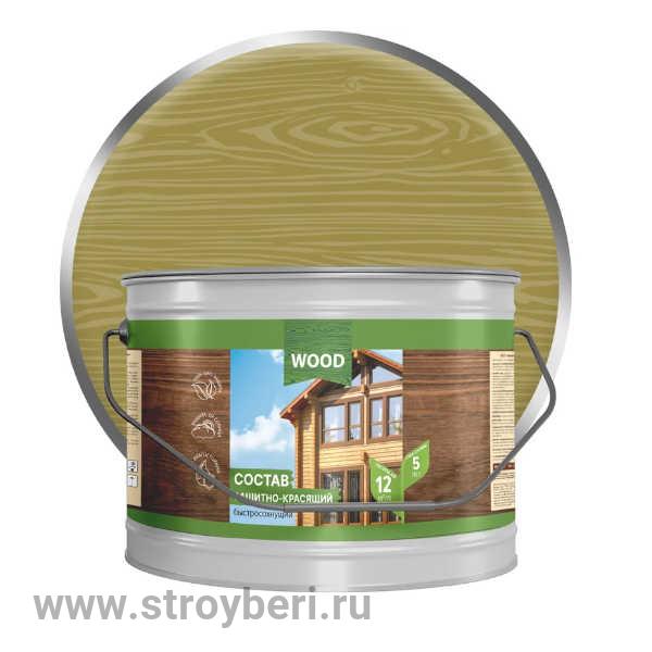 Состав защитно-красящий для древесины быстросохнущий Тик (2.7 л) FARBITEX ПРОФИ WOOD