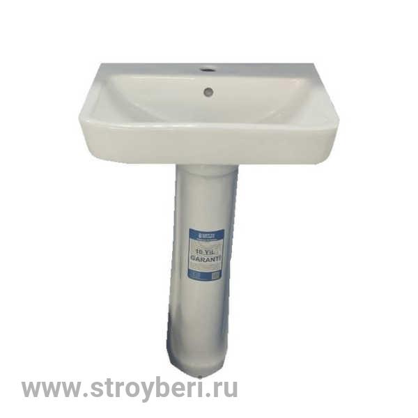 Раковина керамическая с пьедесталом 32453 EX (520*410*160)