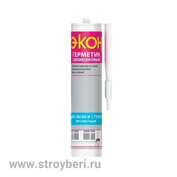 2229155 Герметик Силикон Для Окон и Стекол ЭКОН (прозр)280!