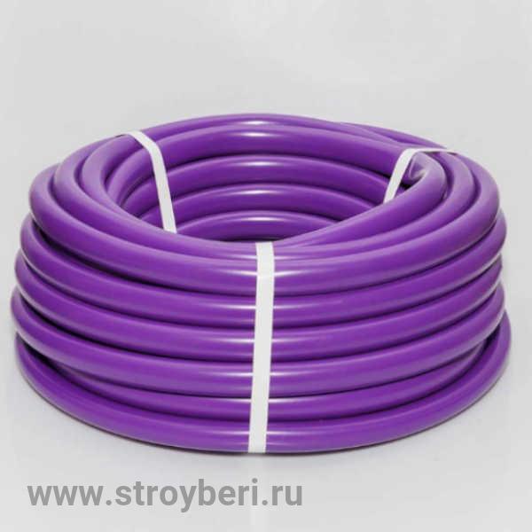 Шланг полив. непрозр. 2-слойный 18 мм бухта 20 м (вес 4,5 кг) ПВХ 'Силикон Люкс' фиолетовый 3/4'