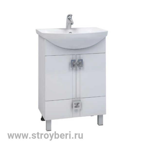 Тумба д/ванной 'КВАДРО 1-75' под раковину Элеганс-75 (Kirovit) (ПВХ)