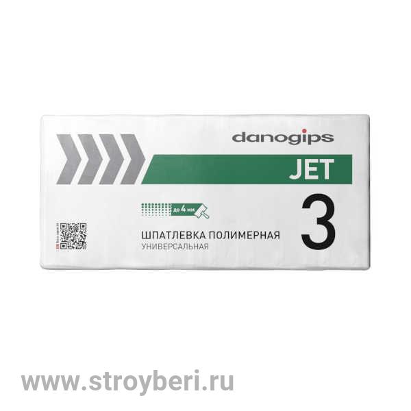 Шпатлевка полимерная универсальная DANOGIPS JET 3, 20кг
