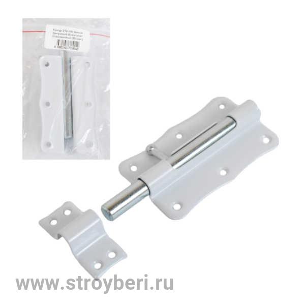 Кунгур ЗТ2-100 белый фигурный Шпингалет Упакованный (30)