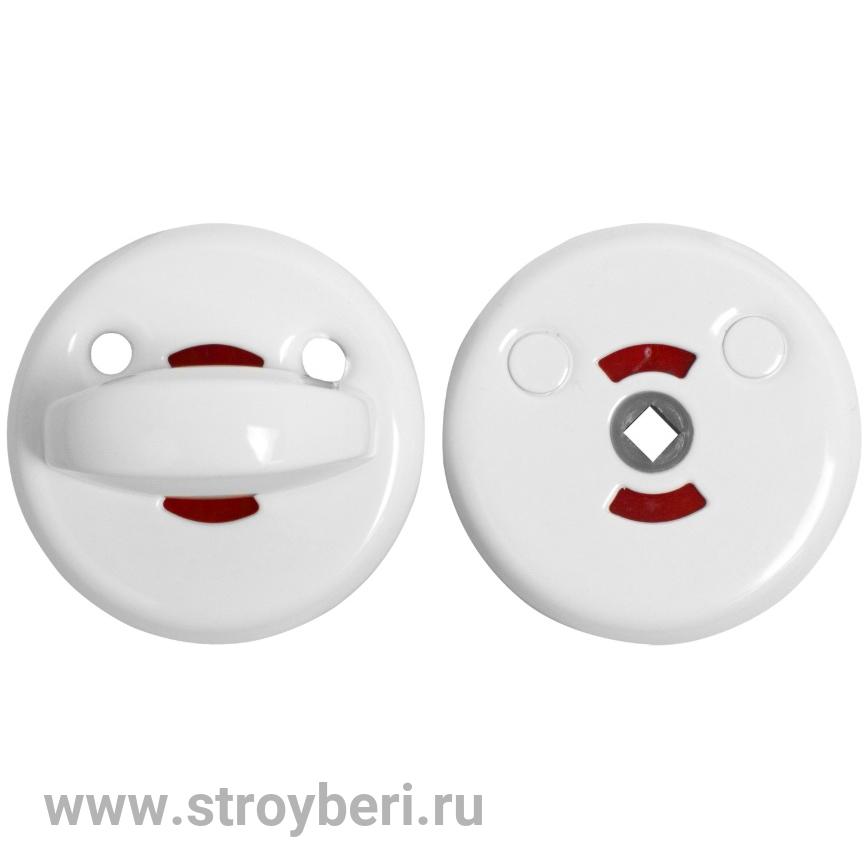 Сантех.завертка к ручкам АЛЛЮР 0350WC WW белый для финских дверей (100,10)