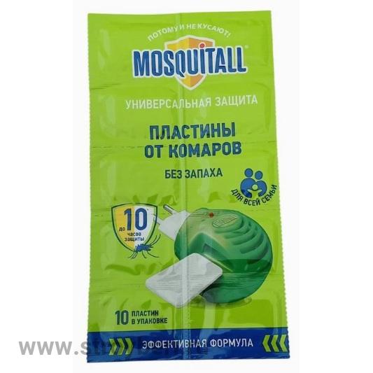 MOSQUITALL Пластина от комаров без запаха Универсальная Защита (48) 31660 / 490667