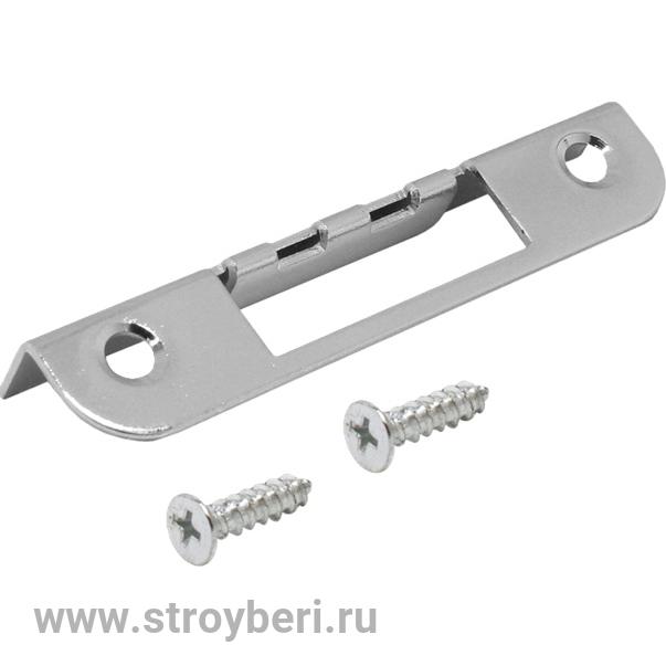 Ответная планка АЛЛЮР 068 ZP хром для финских дверей (с притвором)