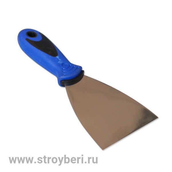 10122-060 Шпательная лопатка ПРОФИ 'Интек' 60 из нержавеющей стали с двухкомпонентной ручкой