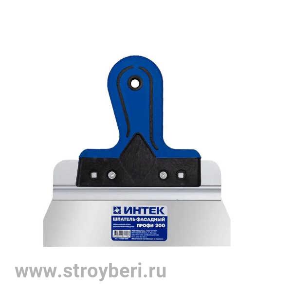 10122-200 Шпатель фасадный ПРОФИ 'Интек' 200 из нержавеющей стали с двухкомпонентной ручкой