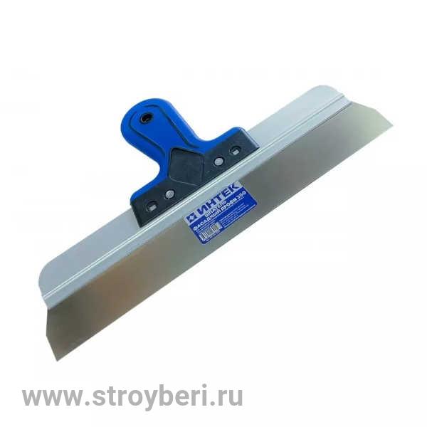 10122-350 Шпатель фасадный ПРОФИ 'Интек' 350 из нержавеющей стали с двухкомпонентной ручкой