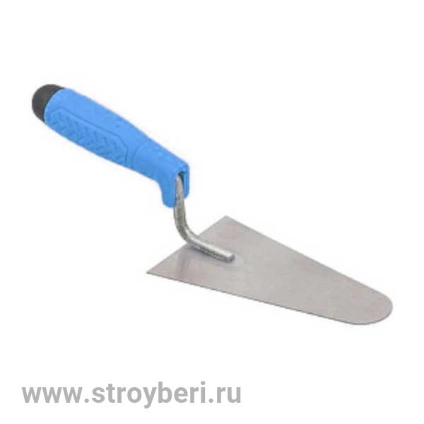 10775-180 Кельма 'Интек' полукруглая 180 из нержавеющей стали с пластиковой ручкой