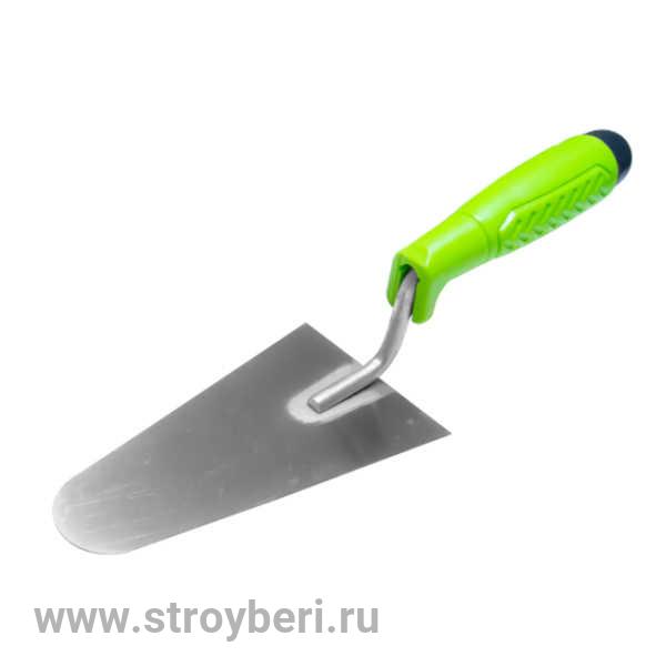 10775-160 Кельма 'Интек' полукруглая 160 из нержавеющей стали с пластиковой ручкой