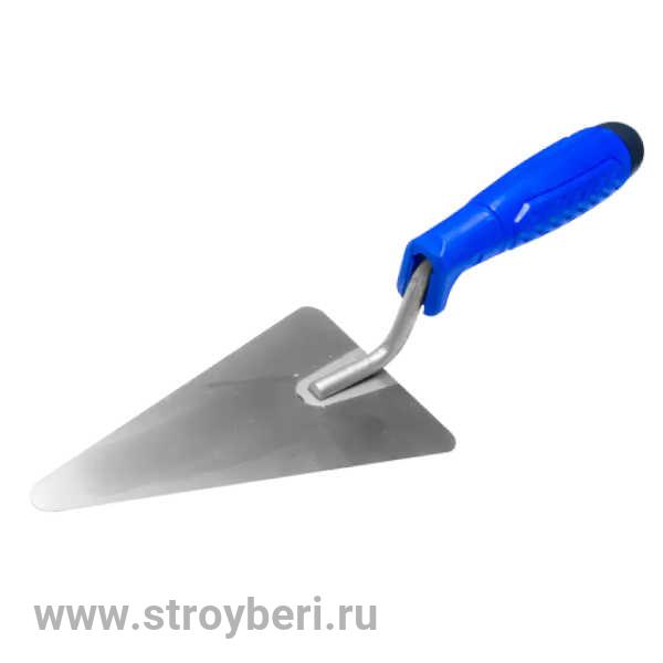 10771-200 Кельма 'Интек' треугольная 200 из нержавеющей стали с пластиковой ручкой