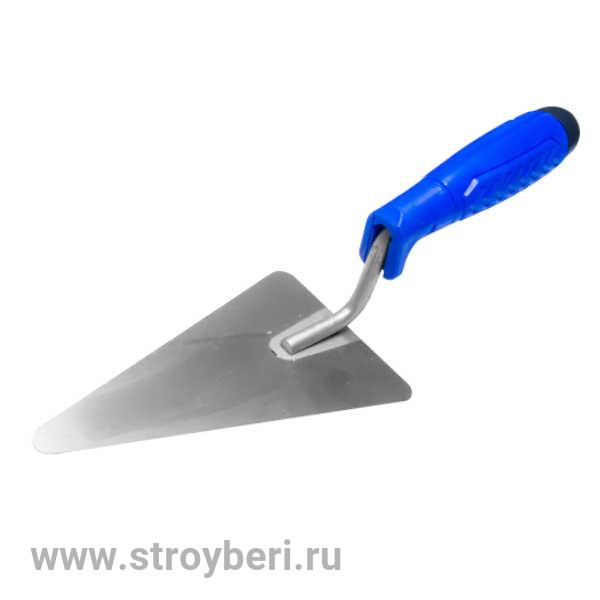 10771-160 Кельма 'Интек' треугольная 160 из нержавеющей стали с пластиковой ручкой