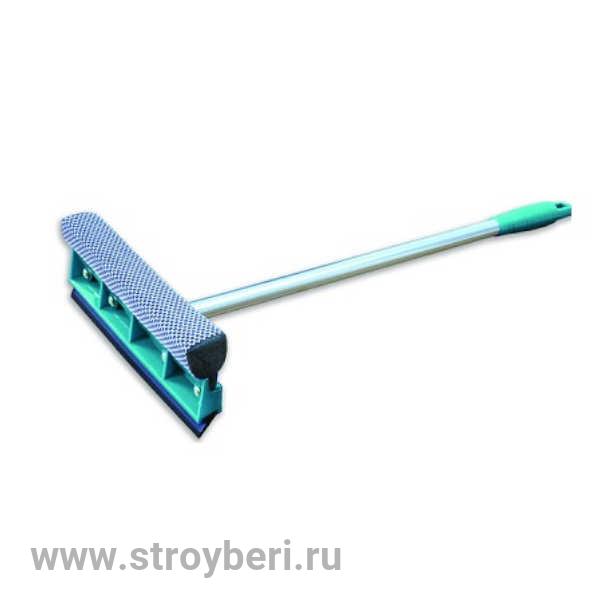 Окномойка с ручкой телеск. 25см 95см Умничка изумруд 10504-14