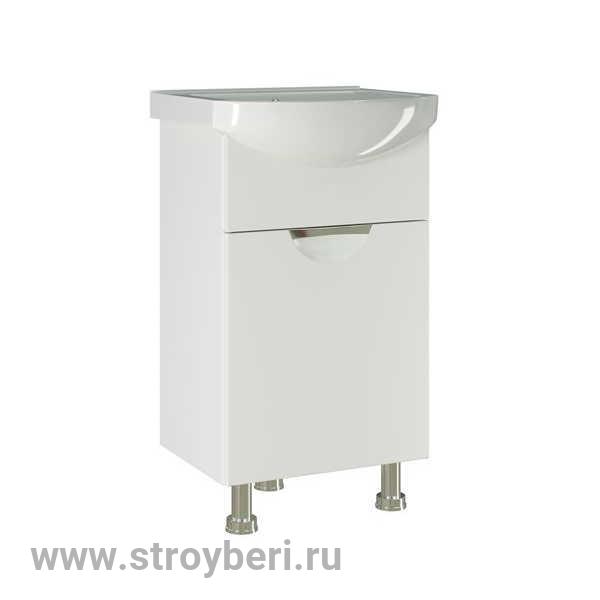 Тумба д/ванной 'ЭТЬЕН-50' под раковину Элеганс 50 (Rosa) (ПВХ)