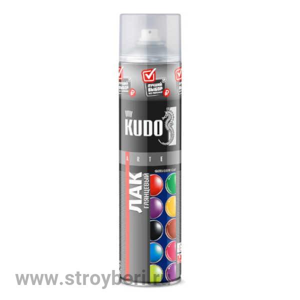 KU-9002.3 Лак аэрозольный КУДО акриловый глянцевый 0.8л