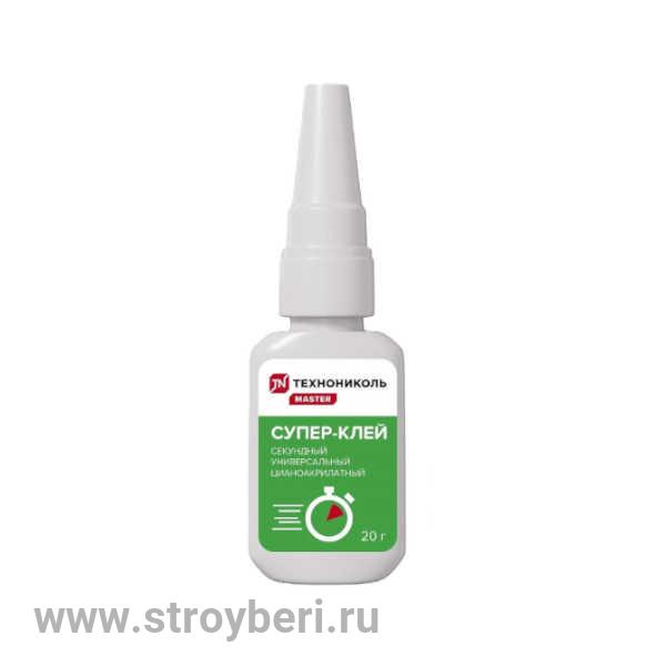 Супер-клей ТЕХНОНИКОЛЬ, 20 грамм (1уп. 100 шт.), 124950