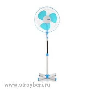 Вентилятор напольный Certek CT-5004 синий 40вт 125*43 3 скорости