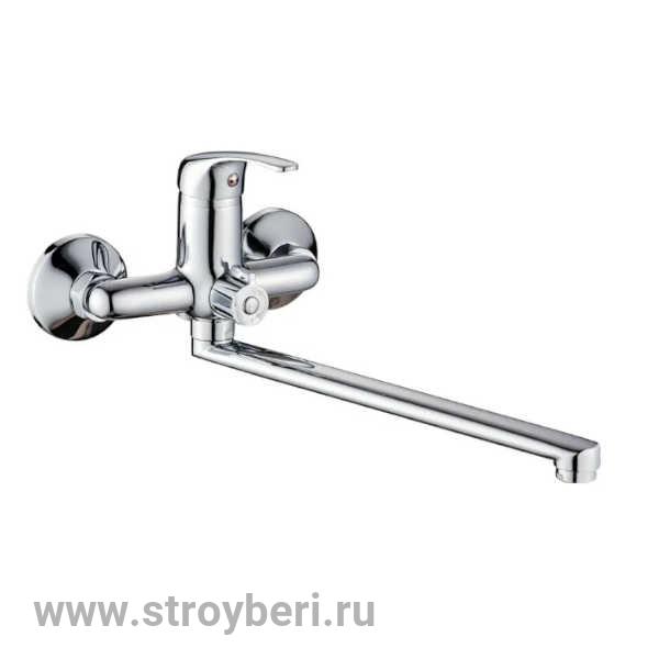 Смеситель д/ванны шар. с изливом L-30см. перекл.душа G064710 d35 Teruel GOTA ROCIO® 1/10