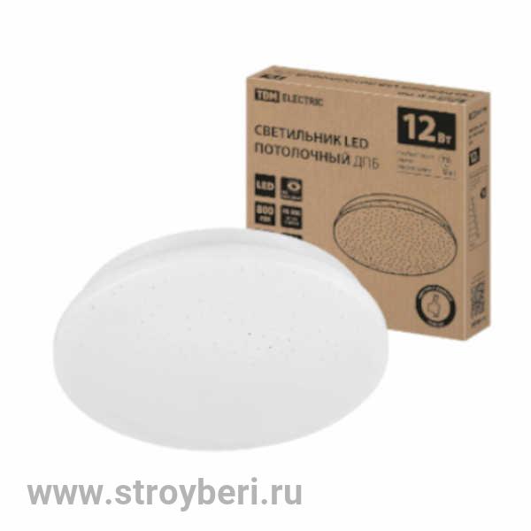 SQ0329-9004 Светильник LED потолочный ДПБ 02, 12 Вт, 6000 К, Звездное небо, TDM