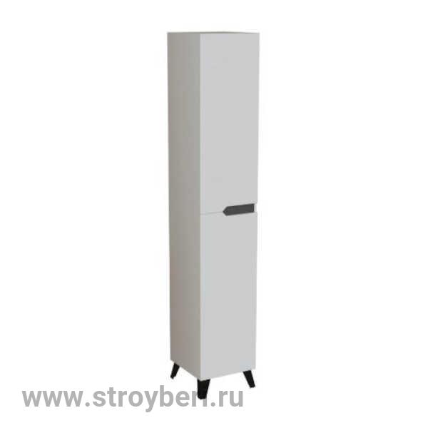 Пенал 'ОРИОН-35' правый 2 створки белый/графит (350*1920*320) (ПВХ)