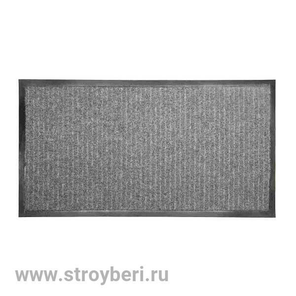 Коврик влаговпитывающий, ребристый Ребро 3:2(серый) 60х90 см