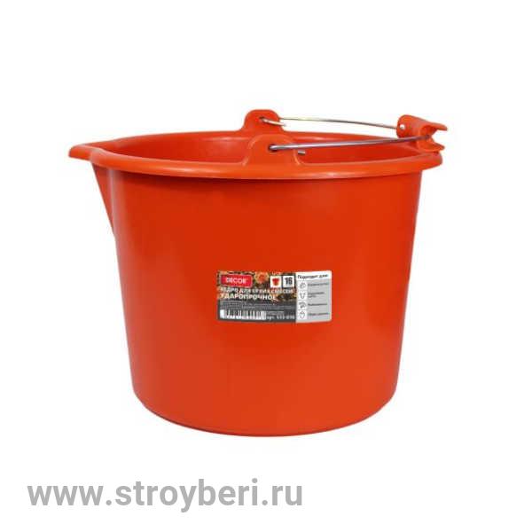 533-016 Ведро для красок и смесей 16л, ударопрочное, серия 'PROFI' (15шт/уп)Д