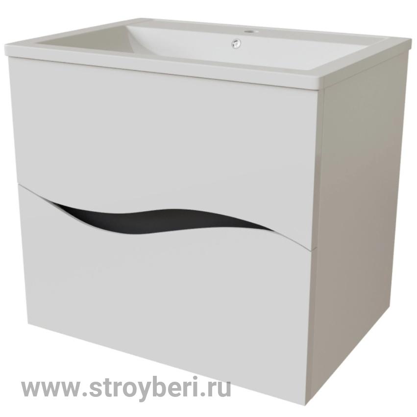 Тумба д/ванной 'Лайф-60' под раковину Марго-60 (MIXLINE) (ПВХ)