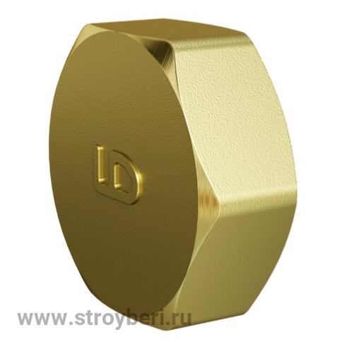 Заглушка LD DN15 (1/2') ВР латунь (колпак)