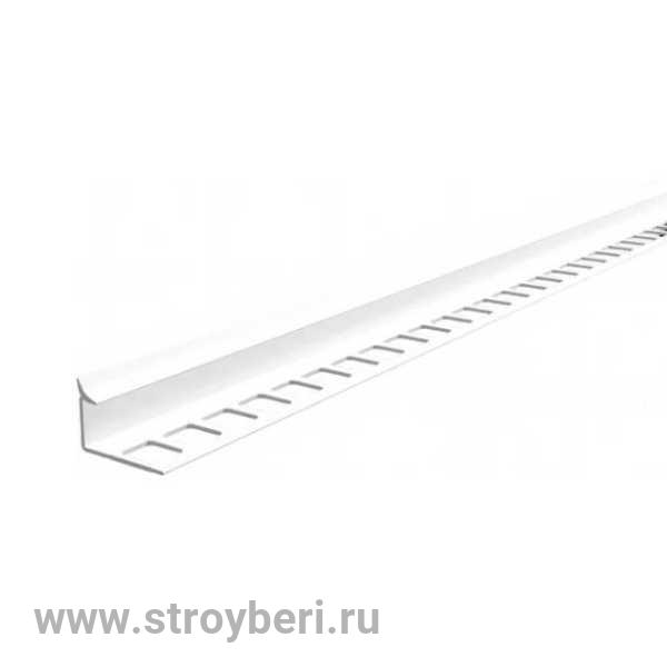 Профиль внутренний для плитки 10мм 2,7м 'Деконика', 001-0 Белый Глянцевый