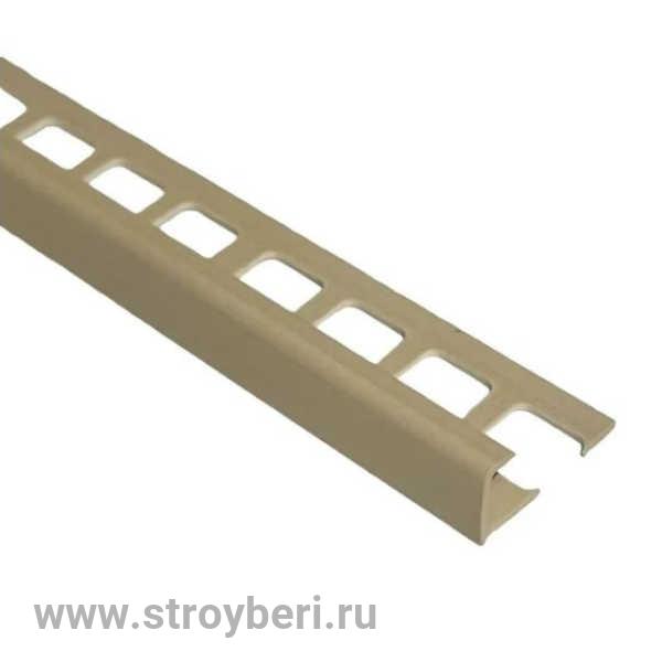 Профиль внутренний для плитки 8мм 2,7м 'Деконика', 008-0 Слоновая кость Глянцевая