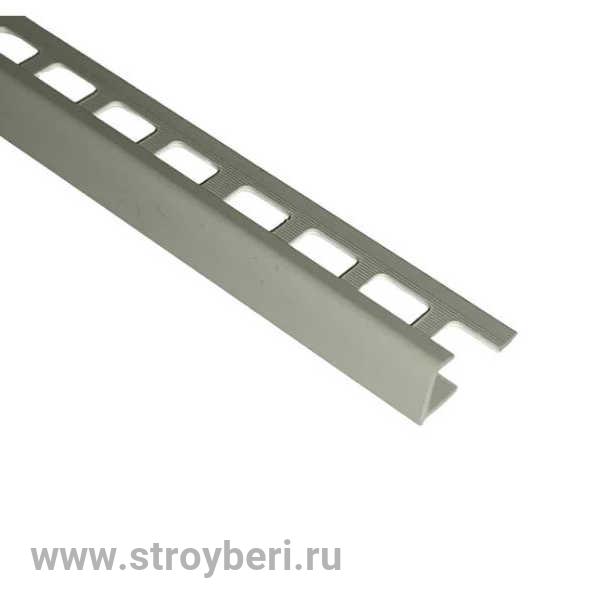 Профиль наружный для плитки 10мм 2,7м 'Деконика', 002-0 Светло-серый Глянцевый