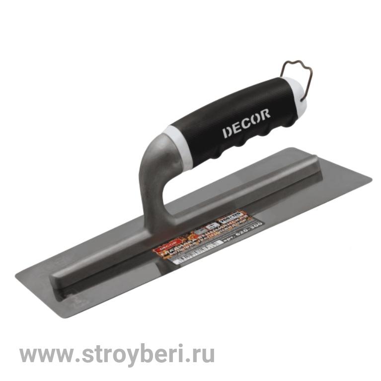 620-300 Гладилка DECOR 'Венецианская' 260х120 мм, трапециевидная, 0,7 мм (15шт/45шт)