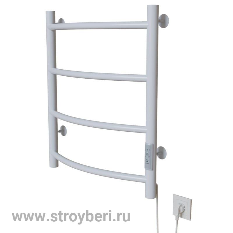 Полотенцесушитель MIXLINE CAPELLA 60х50 (таймер, 201 Вт, 4 перекладины) электрический БЕЛЫЙ