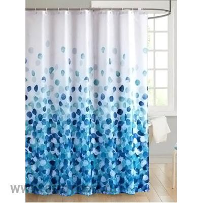 Штора д/ванной комнаты с кольцами GOTA ROCIO® 8826 Sea Breeze 180*180 1/25